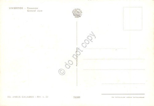 Cartolina Umbertide panorama pase case strada coltivazioni anni '80 | Immagine Gallery 2