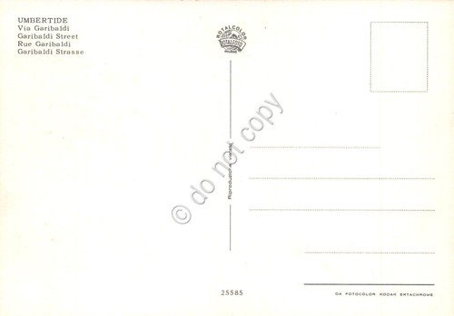 Cartolina Umbertide Via Garibaldi auto animata anni '80 | Immagine Gallery 2