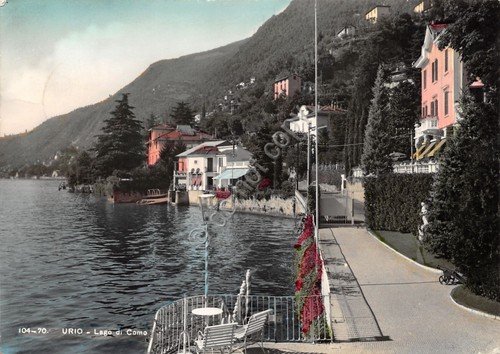 Cartolina Urio Lago di Como Panorama parziale 1957