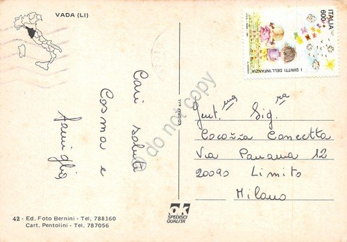 Cartolina Vada vedute (Livorno)