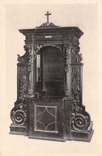 Cartolina Vado Ligure Arcipretura San Giovanni Battista Confessionale | Immagine principale