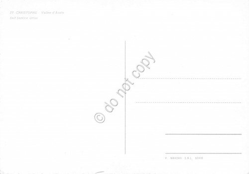 Cartolina Val d'Aosta St. Cristophe self service Ottoz | Immagine Gallery 2