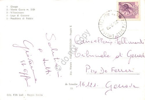 Cartolina Val D'Asta e Dolo Appennino Reggiano vedute varie 1970 …