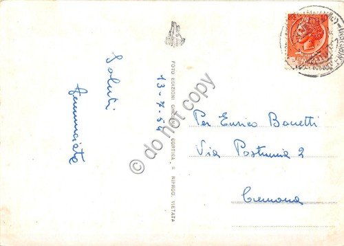 Cartolina Val d'Ega Nova Levante panorama 1954 (Bolzano) | Immagine Gallery 2