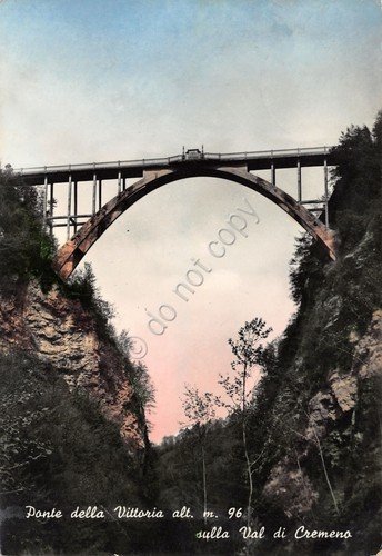 Cartolina Val di Cremeno Ponte della Vittoria | Immagine principale