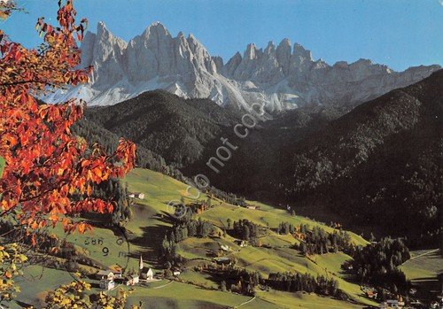 Cartolina Val Funes Chiesetta Santa Maddalena 1982 (Bolzano) | Immagine principale