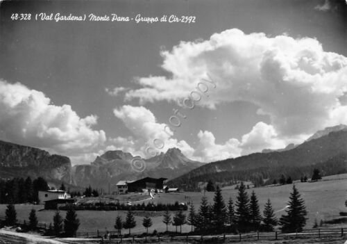 Cartolina Val Gardena Monte Pana Gruppo del Cir 1955