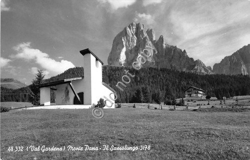Cartolina Val Gardena Monte Pana Sassolungo 1959 Ed Ghedina | Immagine principale