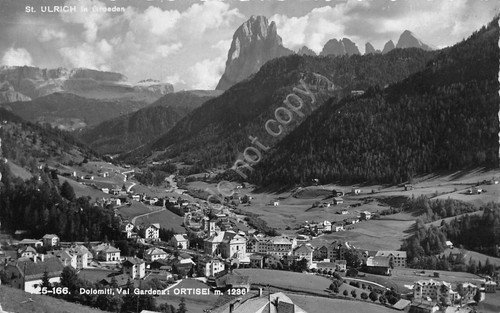 Cartolina Val Gardena Ortisei Panorama