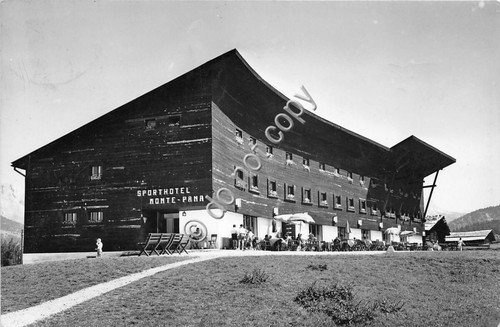 Cartolina Val Gardena Sport Hotel Monte Pana 1954 Ed. Ghedina