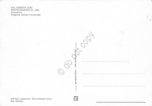 Cartolina Val Varaita Pontechianale panorama