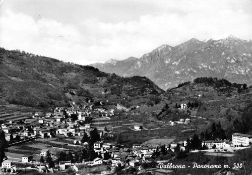 Cartolina Valbrona Panorama 1959