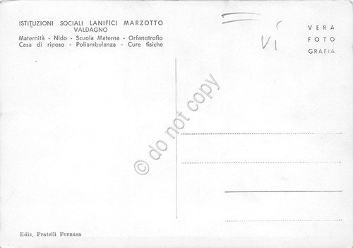 Cartolina Valdagno Istituti Sociali Marzotto Cappella delle Istituzioni | Immagine Gallery 2