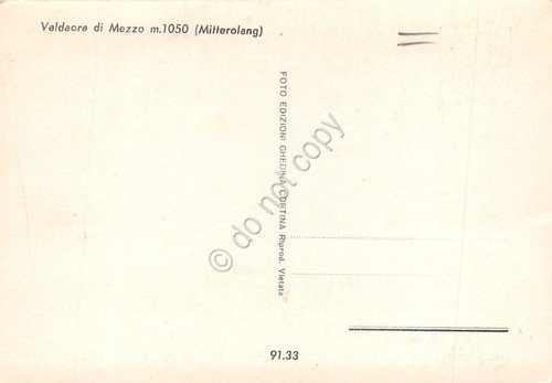 Cartolina Valdaora di Mezzo panorama