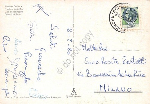 Cartolina Valgrisanche vedute 1980 (Aosta) | Immagine Gallery 2