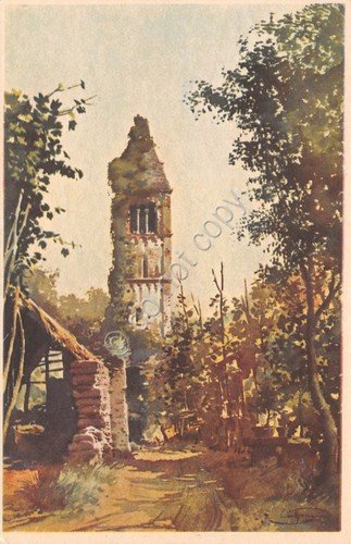 Cartolina Valle Christi Acquarello Prof Craffonara 1938 | Immagine principale