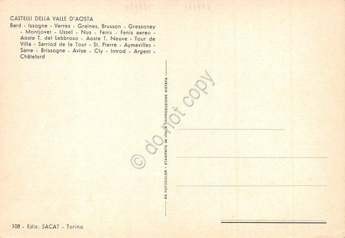 Cartolina Valle d'Aosta Castelli 23 vedutine | Immagine Gallery 2