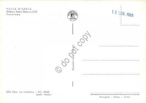 Cartolina Valle d'Aosta Rhemes Notre Dame panorama | Immagine Gallery 2