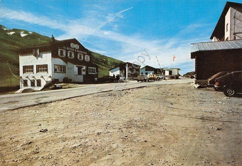 Cartolina Valle d' Aosta valico Piccolo S. Bernardo Frontiera Italo …