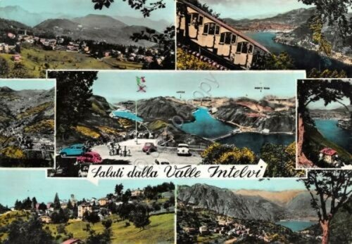 Cartolina Valle d' Intelvi vedute colorata 1960 | Immagine principale