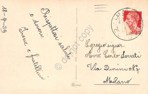 Cartolina Valle d'Intelvi vista Monte San Primo illustrata con località … | Immagine Gallery 2