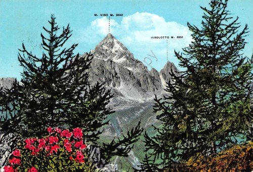 Cartolina Valle del Po M. Viso Visolotto anni '60 | Immagine principale
