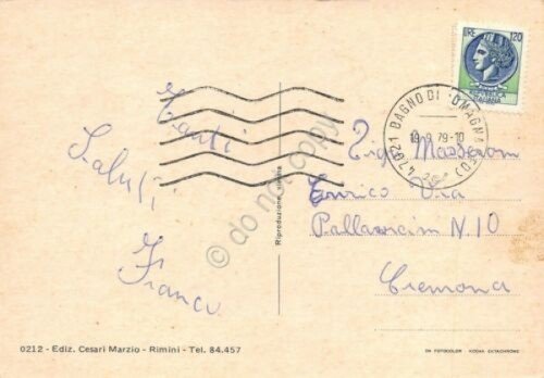 Cartolina Valle del Savio vedute 1979 (Foggia) | Immagine Gallery 2