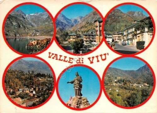 Cartolina Valle di Viù vedute Valciaussia Usseglio Lemie Fucine Madonna … | Immagine principale