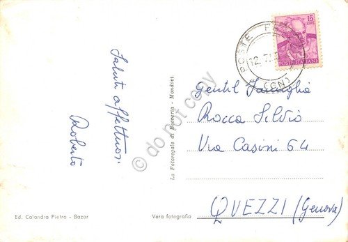 Cartolina Valle Maira Acceglio Cascata di Stroppa anni '60 | Immagine Gallery 2