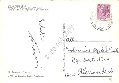 Cartolina Valle Pesio Rifugio Garelli Marguareis anni '70 | Immagine Gallery 2