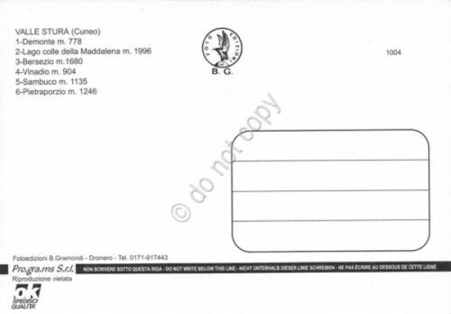 Cartolina Valle Stura vedute varie località (Cuneo) | Immagine Gallery 2