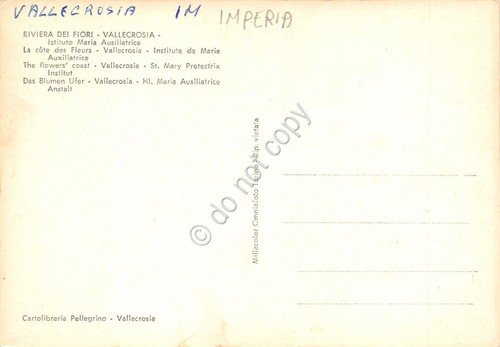 Cartolina Vallecrosia Istituto Maria Ausiliatrice
