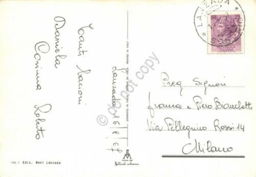 Cartolina Valmalenco vedute 1967 (Sondrio)