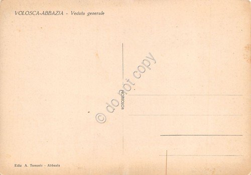 Cartolina Valosca Abbazia Veduta generale | Immagine Gallery 2