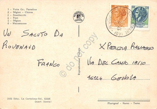 Cartolina Valsavaranche vedute varie stambecchi (Aosta) | Immagine Gallery 2