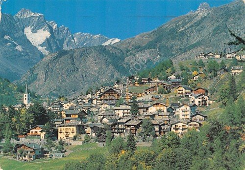 Cartolina Valtournanche panorama Monte Cervino Les grandes Murailles 1983 | Immagine principale