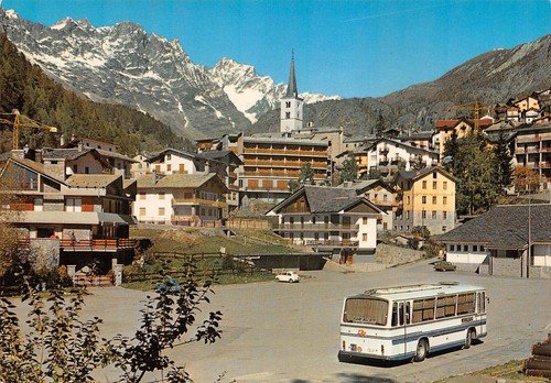 Cartolina Valtournanche panorama vie del paese | Immagine principale