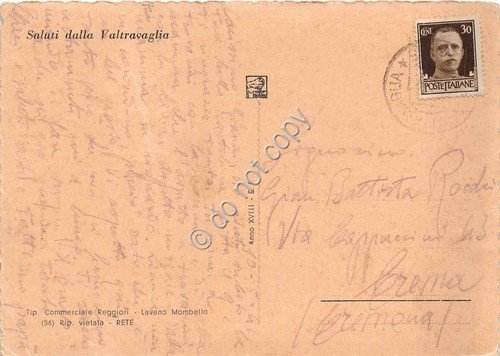 Cartolina Valtravaglia Tramonto1941 | Immagine Gallery 2