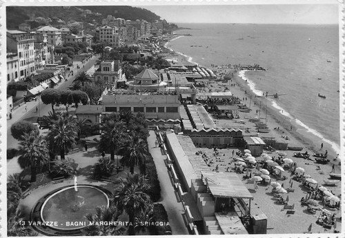 Cartolina Varazze Bagni Margherita Spiaggia | Immagine principale