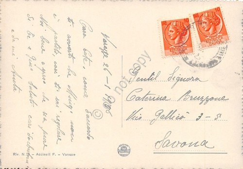 Cartolina Varazze Kursaal e Bagni Margherita 1956 | Immagine Gallery 2