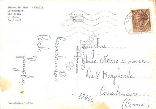 Cartolina Varazze la spiaggia | Immagine Gallery 2