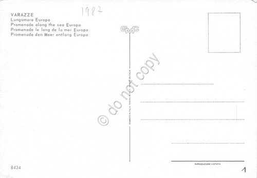 Cartolina Varazze Lungomare Europa (Savona) | Immagine Gallery 2