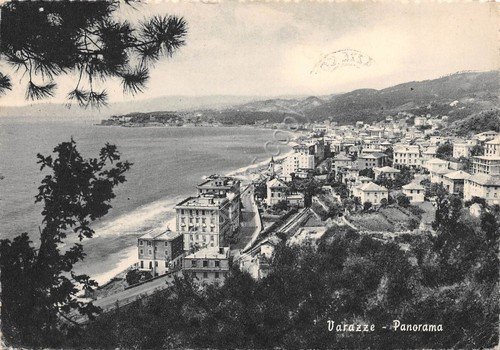 Cartolina Varazze Panorama 1955 (Savona)