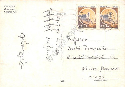 Cartolina Varazze Panorama con barche 1983 (Savona) | Immagine Gallery 2