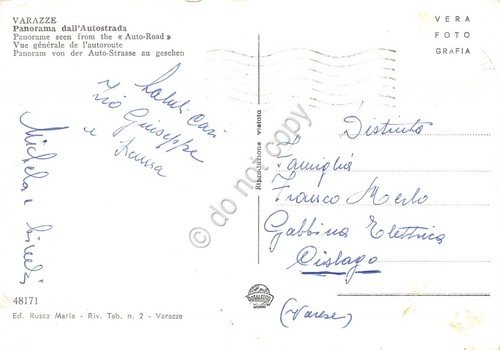 Cartolina Varazze panorama da autostrada anni '50 (Savona) | Immagine Gallery 2