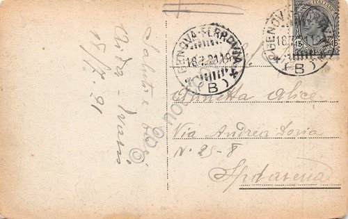 Cartolina Varazze Panorama illustrata 1921