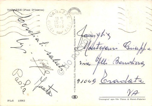 Cartolina Varazze Piani d'Invrea case edifici strada 1976 | Immagine Gallery 2