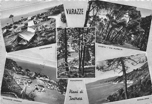 Cartolina Varazze vedutine 1954 (Savona) | Immagine principale