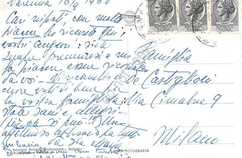 Cartolina Varenna Lago di Como Villa Monastero dal Lago 1960 … | Immagine Gallery 2