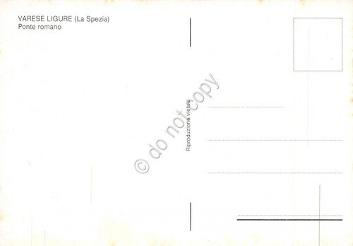 Cartolina Varese Ligure Ponte Romano